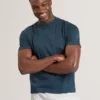 HEMINWY Jacquard Textured Grid Cotton T-Shirt