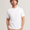 HEMINWY Jacquard Textured Grid Cotton T-Shirt
