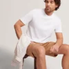 HEMINWY Jacquard Textured Grid Cotton T-Shirt