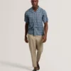 IBICUI Tile Print Tencel Short Sleeve Shirt