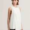 ICANA Draped Front Asymmetric Sleeveless Top