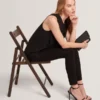 ICANA Draped Front Asymmetric Sleeveless Top