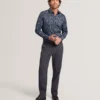 IGNATZ Checked Linen Blend Regular Fit Trousers