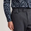 IGNATZ Checked Linen Blend Regular Fit Trousers