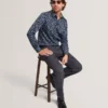 IGNATZ Checked Linen Blend Regular Fit Trousers