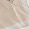 INTARSIA SWEATER POLO LT-Camel Heather