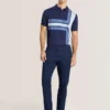 INTARSIA SWEATER POLO Sky Captain
