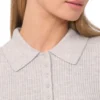 JALIA Collar Top with Rib