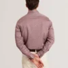 JOZEF Slim Fit Micro Geometric Print Shirt