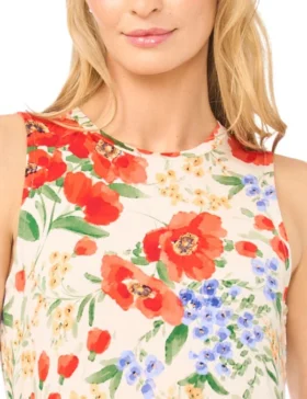 JULIANNE Poppy Print Tank Maxi Dress