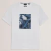 JUSTINO Short Sleeve Box Print Graphic T-Shirt
