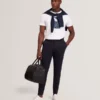 JUSTINOO Short Sleeve Box Print Graphic T-Shirt
