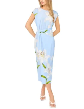 KAITY Lily Print Jersey Bodycon Midi Dress