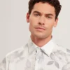 KALMILL Photograhic Leaf Print Regular Fit Shirt