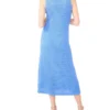KAYLA Open Knit Sleeveless Midi Dress