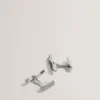 KIPPPER Fish Shape Branded Metal Cufflinks