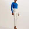 KKLARA Scallop Trim Cardigan