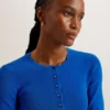 KKLARA Scallop Trim Cardigan