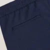 KNIT TWILL ELASTIC TROUSERS Insignia Blue Heather