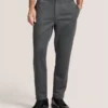 KNIT TWILL ELASTIC TROUSERS Iron Gate Heather