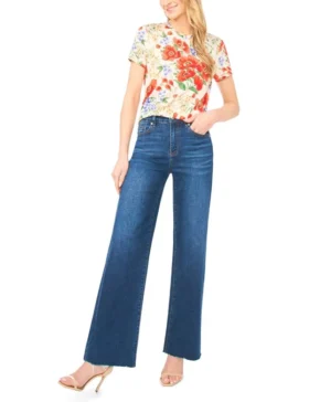 KNITTOP Poppy Print Slim Fit T-Shirt
