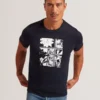 KONEY Botanical Graphic Crew Neck T-Shirt