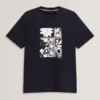 KONEY Botanical Graphic Crew Neck T-Shirt