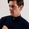 KURNLE T Knit Half Zip Funnel Neck Jumper