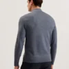 KURNLE T Knit Half Zip Funnel Neck Jumper