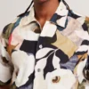 LANGDON Garden Print Relaxed Short Sleeve Shirt