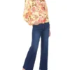 LEAH Floral Print Short Trench Jacket