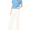 LILAC Open Knit Short Sleeve Polo Shirt