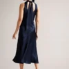 LILYMAY Cowl Neck Midi Dress
