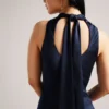 LILYMAY Cowl Neck Midi Dress