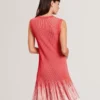 LILYO Ribbed Knit Flippy Hem Mini Dress