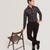 LIRRA Retro Check Print Long Sleeve Shirt