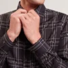 LIRRA Retro Check Print Long Sleeve Shirt