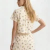LIZ Wildflower Embroidered Cropped Shirt