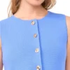 LOIS Button-Through Sleeveless Mini Dress