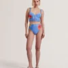 LORIIAA Printed Underwired Bikini Top