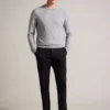 LOUNG Long Sleeve T Stitch Crew Neck Sweater
