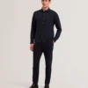 LUCKEY Long Sleeve Pique Cotton Jersey Shirt