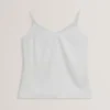 LULEA Chiffon Detail V-Neck Strappy Cami Top