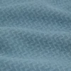 LUTHEN Zig Zag Knit Open Neck Polo