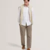 MAURCE Straight Leg Cotton Linen Pants