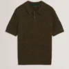 MAVIK Short Sleeve Twist Stitch Detail Polo