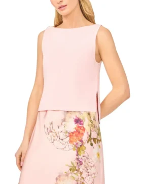 MIDORI 2-in-1 Knit Tank Floral Midi Dress