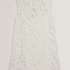 MIIKKA Crochet Sleeveless Mini Shift Dress