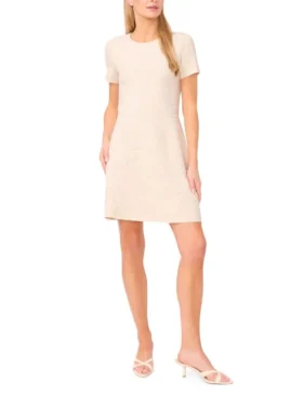 MINDY Jacquard Floral Knit Mini Dress