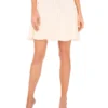 MINI SKIRT WITH POINTELLE & RIB Ivory